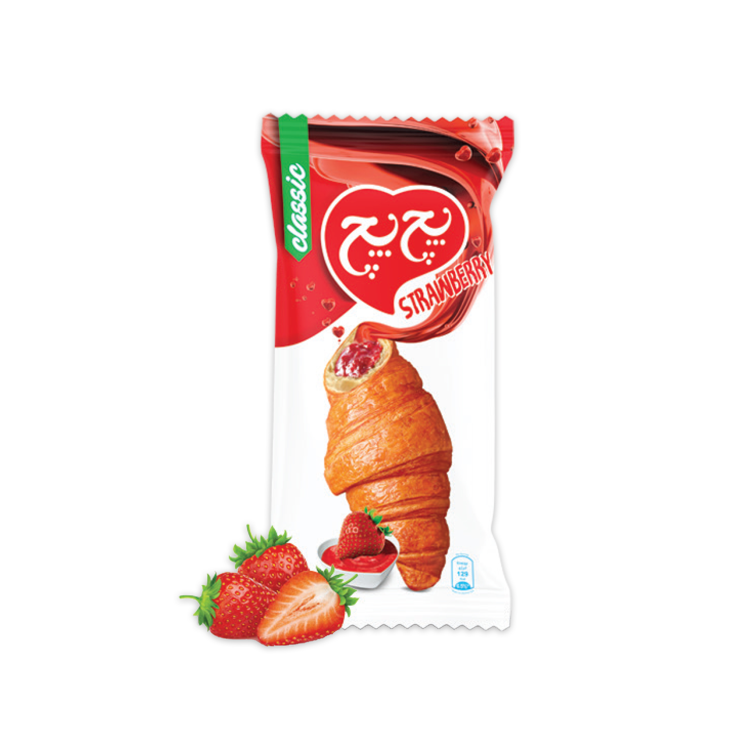 Purchase classic croissant filled with strawberry cream