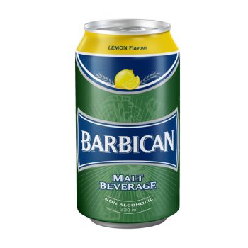 import high-quality barbican lemon malt drink