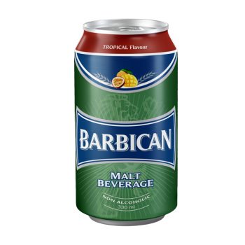 Tropical malt drink of Barbican for export available now